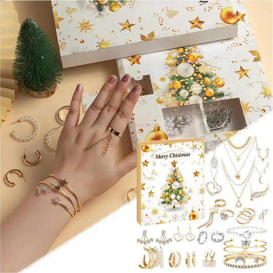 Adventskalender Schmuck - Festliche Halsketten & Ringe für Mädchen 1