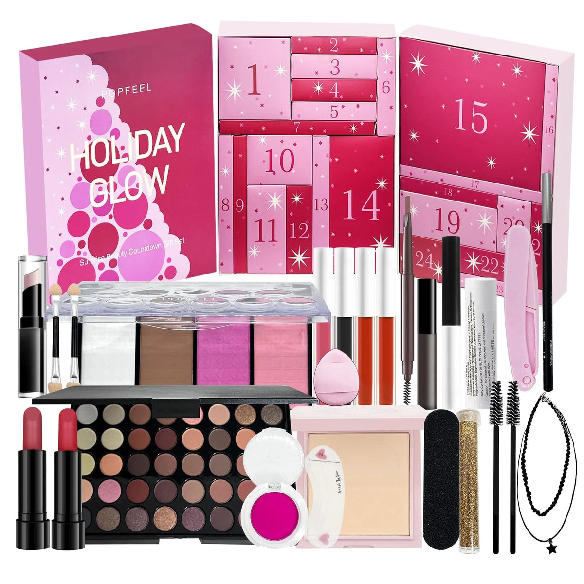 24-Teiliges Kosmetik-Set - Vielfältige, Hochwertige Beauty-Überraschungen 0