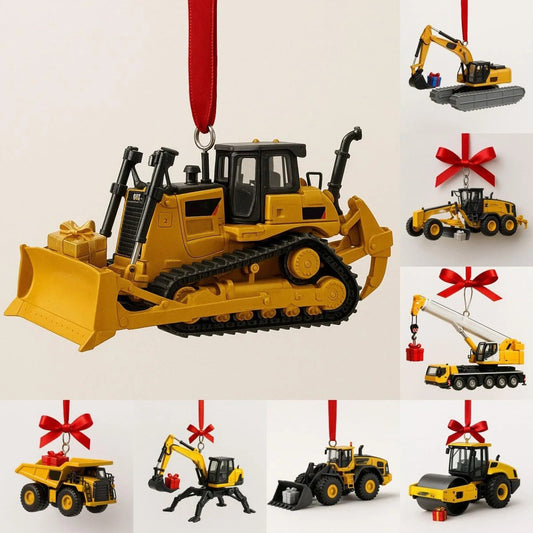 Adventskalender Kinder 2026 - 24 Baufahrzeug-Ornamente für festliche Freude - Bild 2