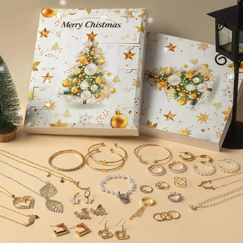Adventskalender Schmuck - Festliche Halsketten & Ringe für Mädchen 2