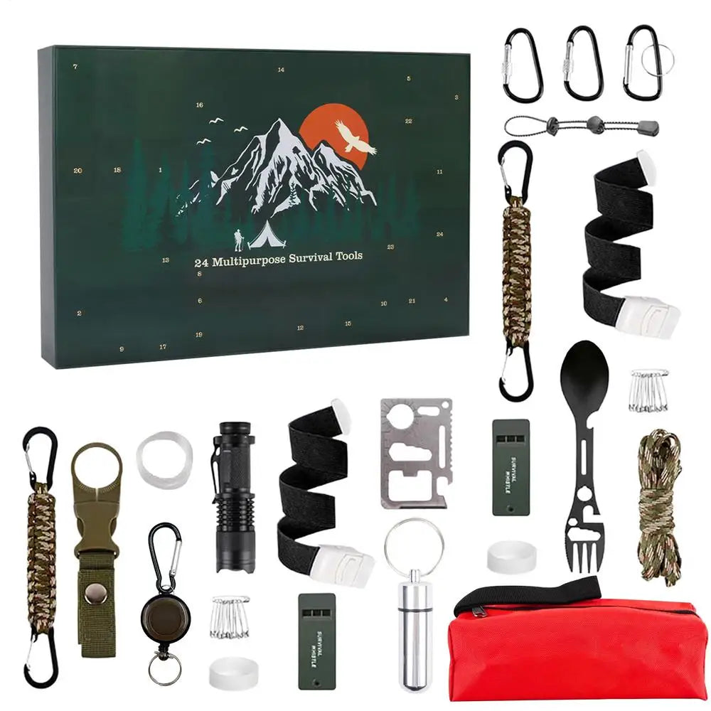 Survival Adventskalender - 24 Praktische Tools für Abenteuerlustige 0