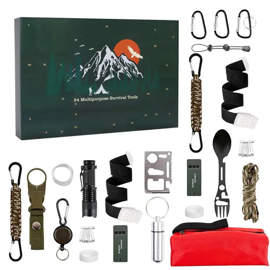 Survival Adventskalender - 24 Praktische Tools für Abenteuerlustige 0