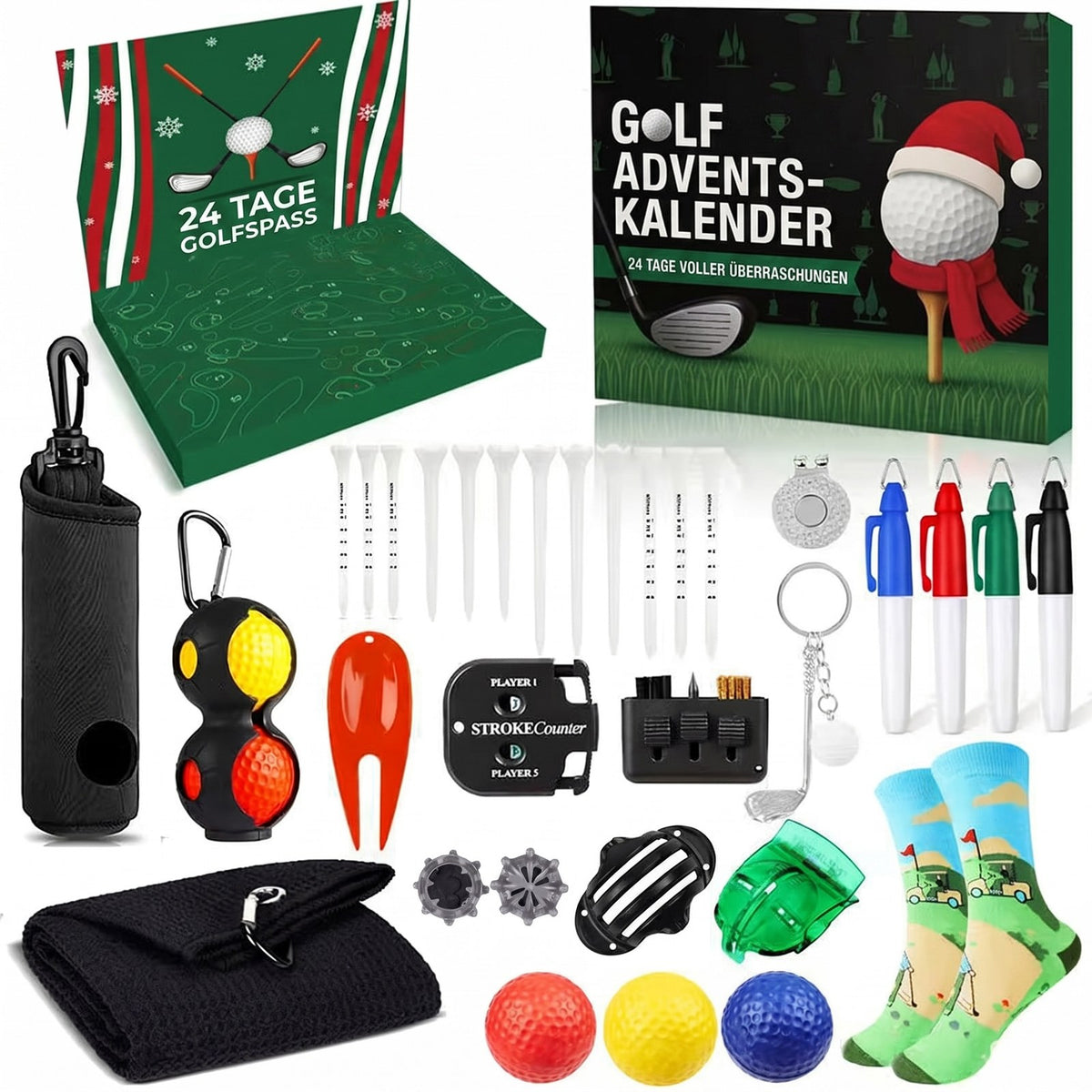 Golf Adventskalender 2026 - 24 Tage Golfzubehör für Erwachsene - Bild 1