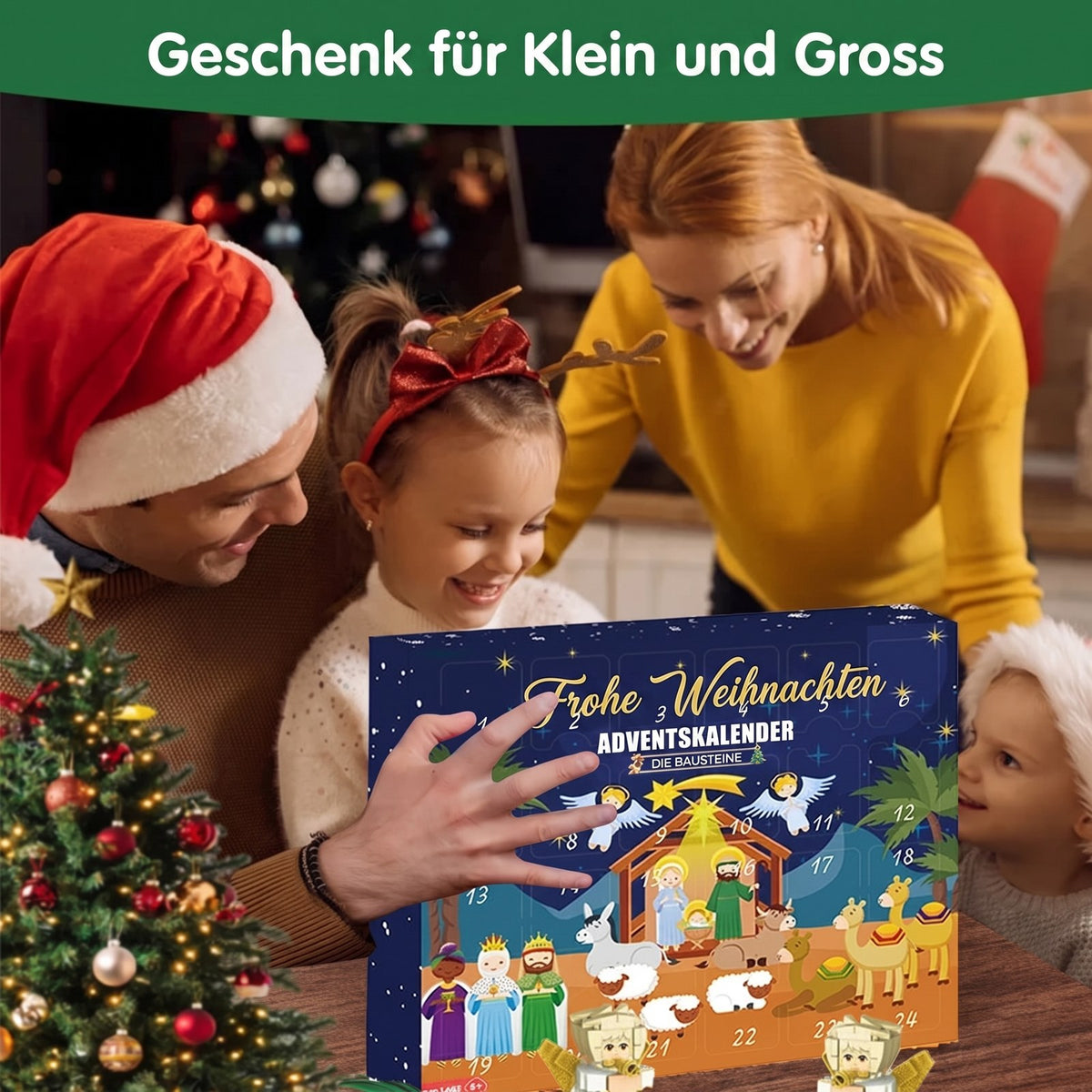Krippen Adventskalender 2026 - 24 Bausteine-Sets zum Zusammenbauen - Bild 2