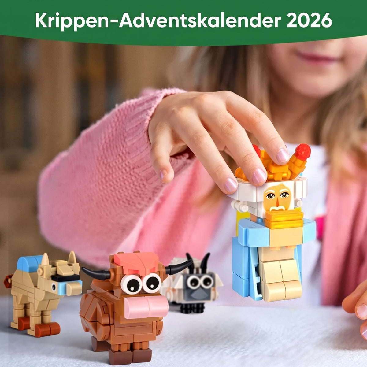 Krippen Adventskalender 2026 - 24 Bausteine-Sets zum Zusammenbauen - Bild 4