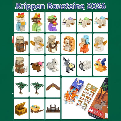 Krippen Adventskalender 2026 - 24 Bausteine-Sets zum Zusammenbauen - Bild 5