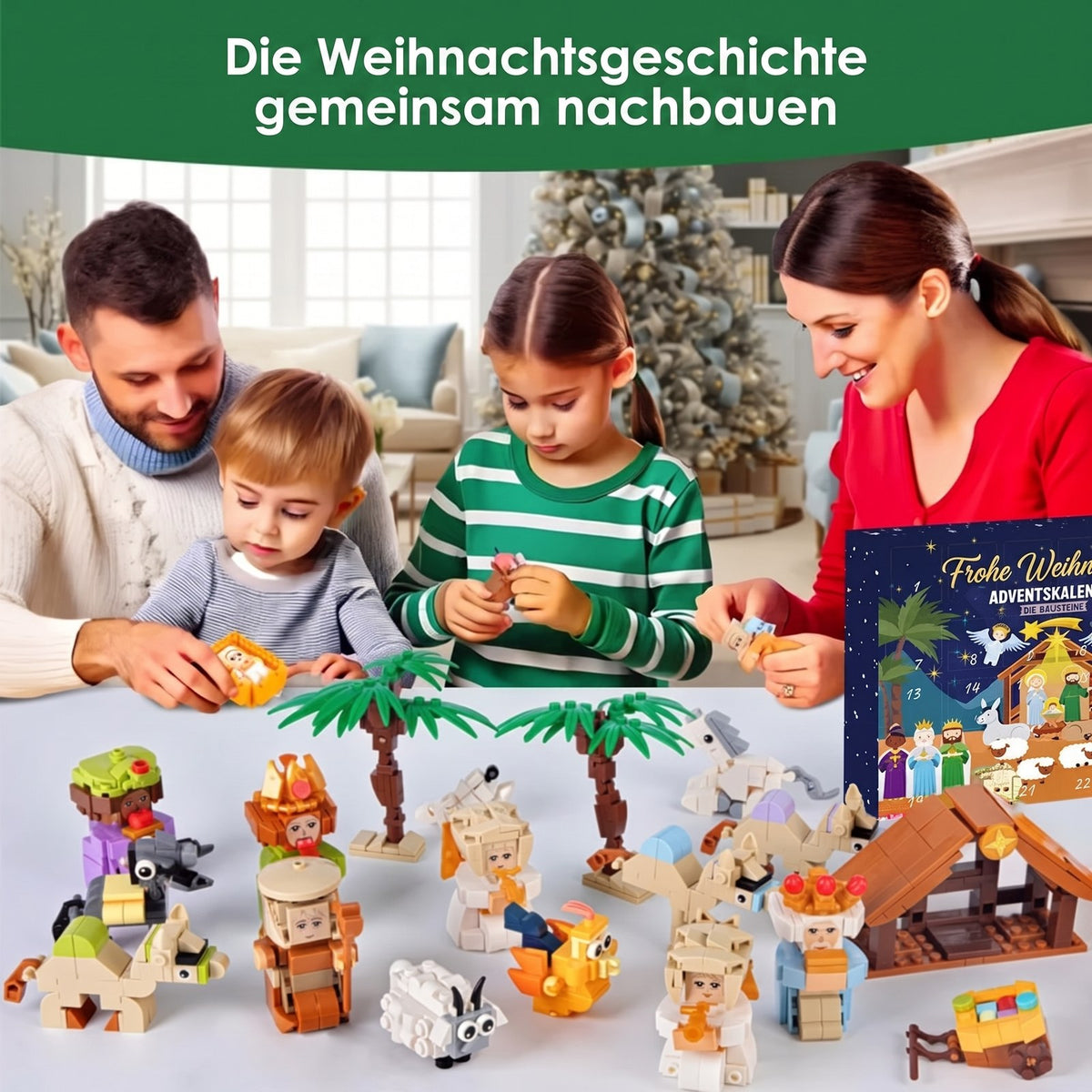 Krippen Adventskalender 2026 - 24 Bausteine-Sets zum Zusammenbauen - Bild 6