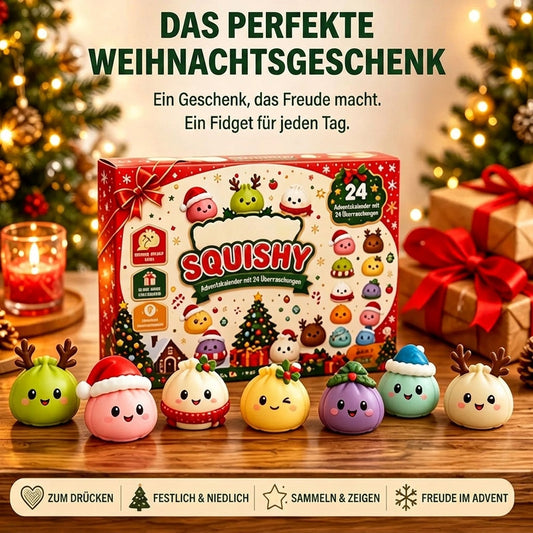 Squishy Adventskalender 2026 - 24 weiche Anti-Stress-Figuren - Bild 2