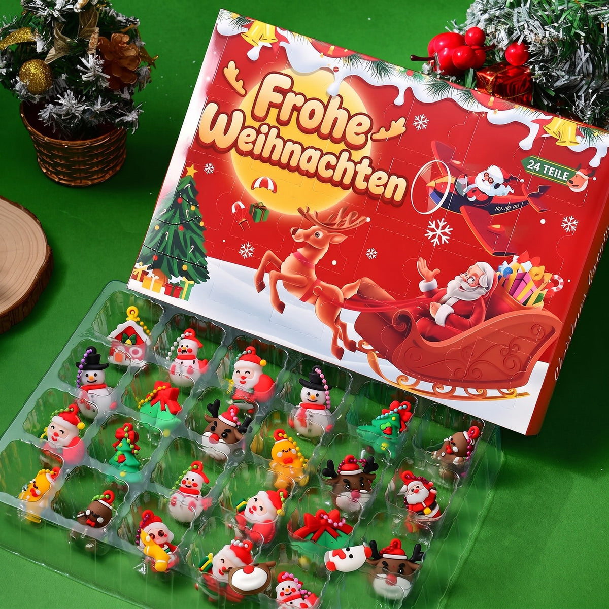 Überraschungsbox Adventskalender 2026 - 24 Mini-Figuren für Kinder - Bild 1
