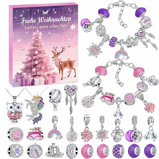 Schmuck Adventskalender 2026 - 24 Charms und Armband-Set - Bild 1